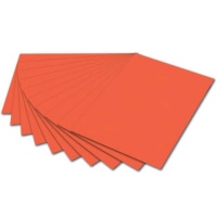 folia Tonpapier 50x70 cm 130g orange 10 Blatt