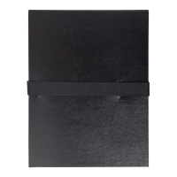 EXACOMPTA Dokumentenmappe mit Klettverschluss schwarz für ca. 1.000 Blatt