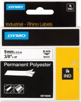 DYMO Rhino Beschriftungsband Rhino S0718240/18482 9 mm x 5,5 m schwarz auf weiß