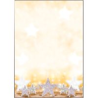 SIGEL Motivpapier Glitter Stars DP029 DIN A4 90g 100 Stück