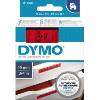 DYMO Schriftbandkassette D1 S0720870 19mmx7m schwarz auf rot
