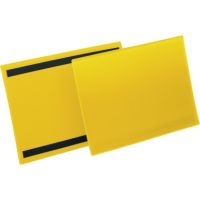 DURABLE Kennzeichnungstasche 174504 A4 quer magn. gelb 50 Stück