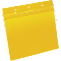 DURABLE Kennzeichnungstasche 175404 Bügel A4 quer gelb 50 St./Pa