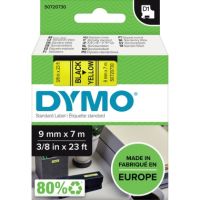 DYMO Schriftbandkassette D1 S0720730 9mmx7m schwarz auf gelb