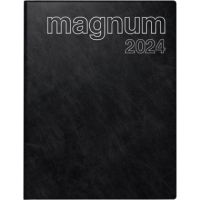 rido/idé magnum Buchkalender 7027042904 Jahr 2024 1 Woche auf 2 Seiten schwarz