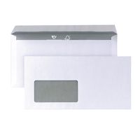 POSTHORN Briefumschlag 02720160 DIN lang mit Fenster Haftklebung 80g weiß 1000 Stück
