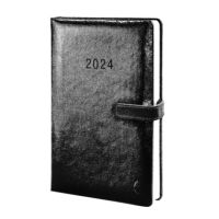 Chronoplan Buchkalender Tagesplan 50814 Jahr 2024 Business Edition A5 schwarz