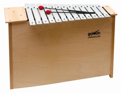 Goldon Bass Metallophon 10120 16 Alu Klangplatten