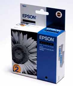 EPSON Tintenpatrone T017402 Doppelpack, schwarz