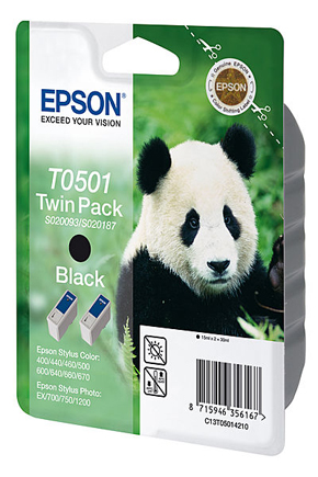 EPSON Tintenpatrone Doppelpack, S020206