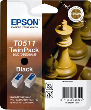 EPSON Tintenpatrone Doppelpack, S020209