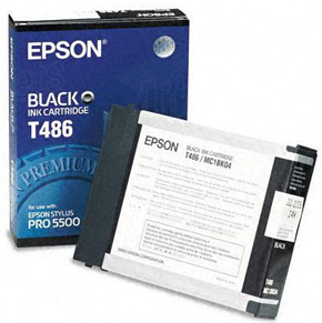 EPSON Großformattintenpatrone, T486011, schwarz