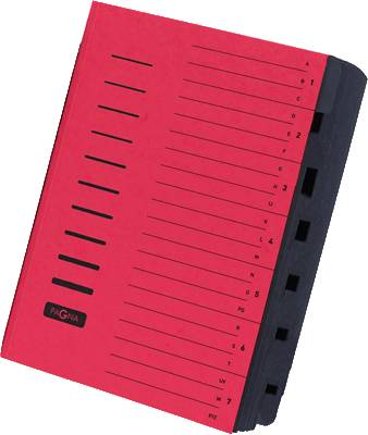 PAGNA Ordnungsmappe/24081-01, rot, 7-teilig