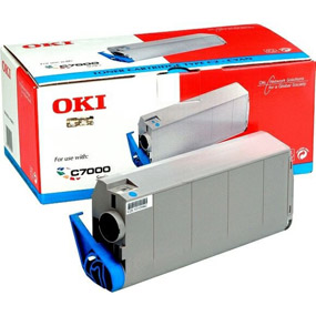 OKI Lasertoner für C7100, 7300, 7500, cyan