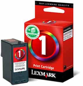 Lexmark Tintenpatrone 18C0781E, Nr. 1, farbig