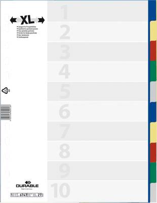 Durable Register 6747-27 10-teilig