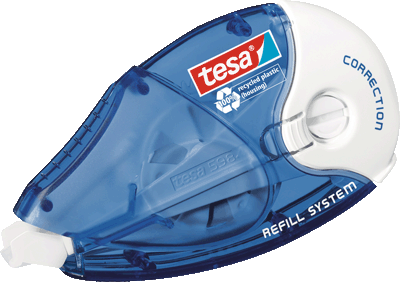 tesa Korrekturroller ecoLogo/59981-00002-05 14mx8,4mm blau/weiß