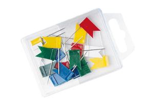 WEDO Markierungsfähnchen farbig sortiert 20 Stück