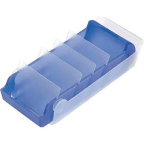 helit Lernkartei BeeBox, A7, Unterteil: blau-transluzent