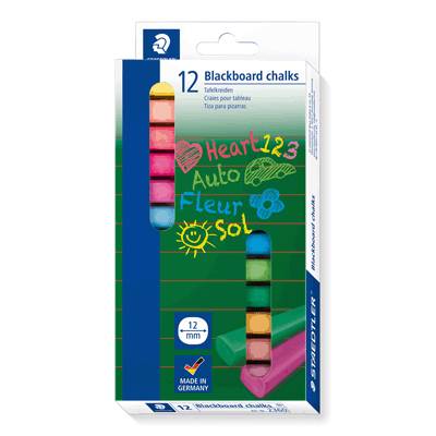 STAEDTLER Wandtafelkreide/2360 sortiert Inhalt 12 Stück