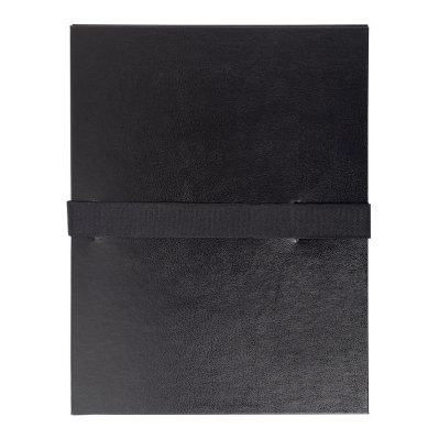 EXACOMPTA Dokumentenmappe mit Klettverschluss schwarz für ca. 1.000 Blatt