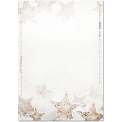 SIGEL Weihnachts-Papier Christmas Timber/DP250 DIN A4 25 Feinpapier 90 g/m²