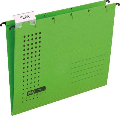 ELBA Hängemappen chic/85801GN, grün, Karton (RC), A4, Inh. 5