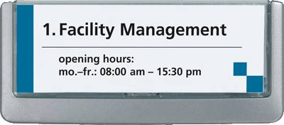 DURABLE Türschild CLICK SIGN/4860-37 graphit