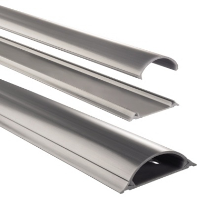 Hama Kabelkanal 00020618 halbrund 7x100x2,1cm PVC silber