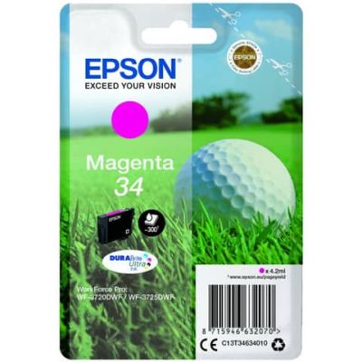 Epson Tintenpatrone 34 C13T34634010 4,2ml 300S magenta