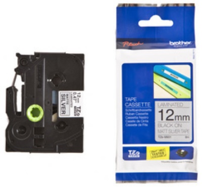 Brother Schriftband TZE-135 12mm (8m) weiß auf farblos