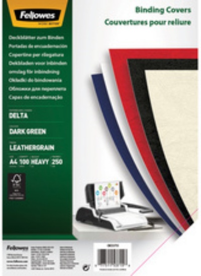 Fellowes Deckblatt Delta 5374401 DIN A3 250g schwarz 100 Stück