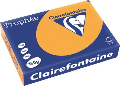 Clairefontaine Trophée Kopierpapier clementine/orange 1042C A4 160g 250 Blatt