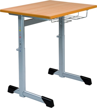 Schultisch Basic höhenverstellbar Zweisitzer