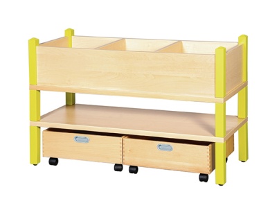 Kindergarten Bücher- & Spielregal