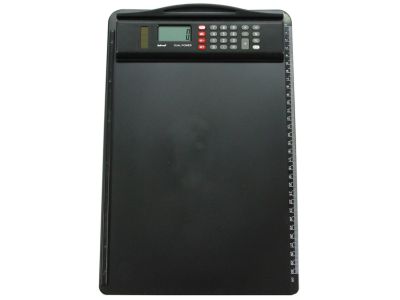 Alassio Klemmbrett mit Taschenrechner, DIN A4, schwarz