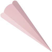 folia Schultüten-Zuschnitt 6-eckig 680 mm rosa 5 St./Pack