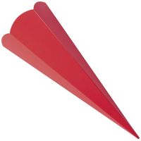 folia Schultüten-Zuschnitt 6-eckig 680 mm rot 5 St./Pack