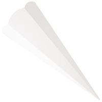 folia Schultüten-Zuschnitt 6-eckig 680 mm weiß 5 St./Pack
