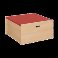 Spielpodest Quadrat mit Teppichbelag