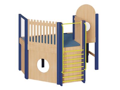 Mittlere Spielburg SBM4121 mit Sprossenwand
