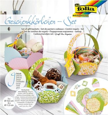 folia Geschenkkörbchen-Bastelset 9 Körbchen