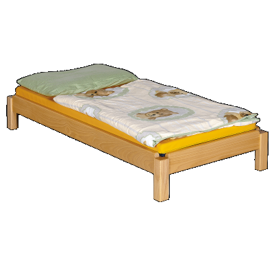 Stapelliege mit Matratze 166x22x66 cm