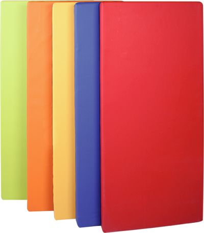 Liegepolster aus Stoff und Leder 130x8x60 cm