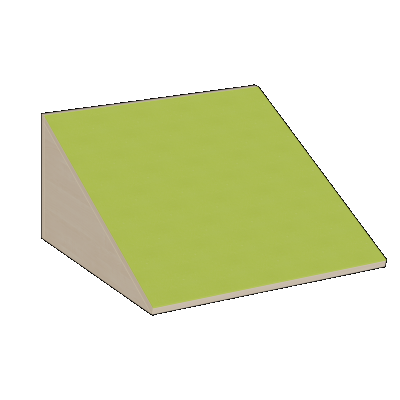Aufgang Rampe mit Linoleum-Deckplatte Breite 70cm Höhe 13cm Tiefe 70cm