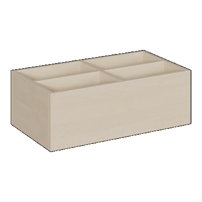 Bücher- und Baupodestkiste Breite 70cm Höhe 35cm Tiefe 40cm