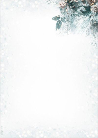 SIGEL Weihnachts-Motivpapier DP424 DIN A4 Eucalyptus magic 100 Blatt