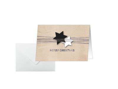 sigel Weihnachtskarte DS079 Christmas Wrapping DIN A6 25 Stück 