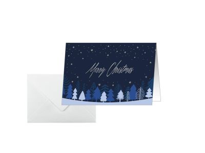 sigel Weihnachtskarte DS635 Snowflake Serenity DIN A6 quer 25 Stück 