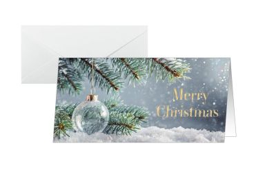 sigel Weihnachtskarte DS637 Snow Idyll DIN lang 25 Stück 